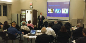 Villagers hear about Natural Gas for Upper Brookville from Jim Madsen of National Grid